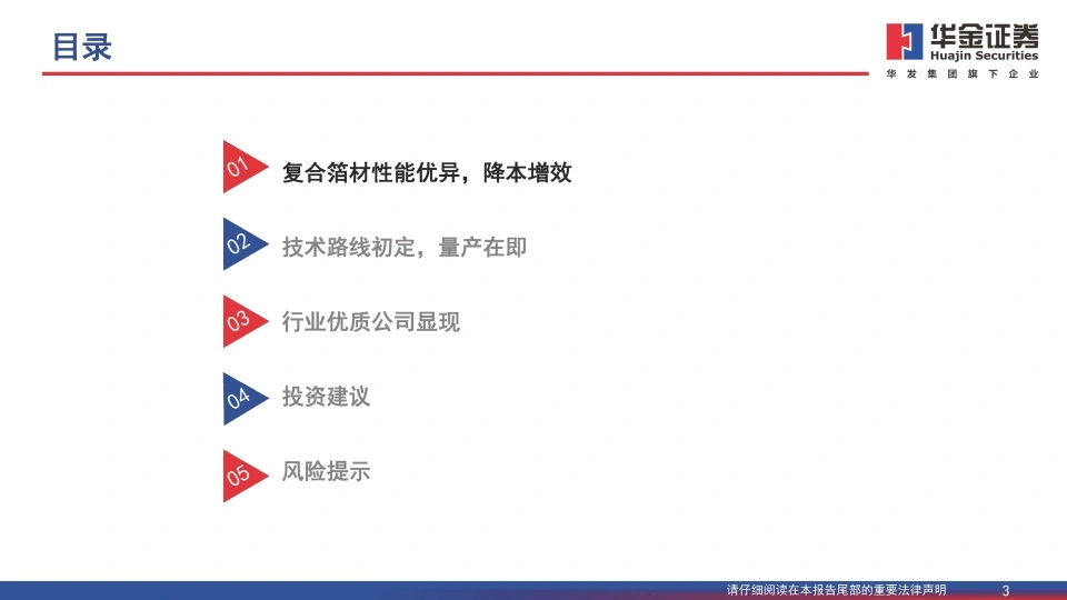 复合铜箔行业研究报告：复合箔材产业化进程加速，量产在即